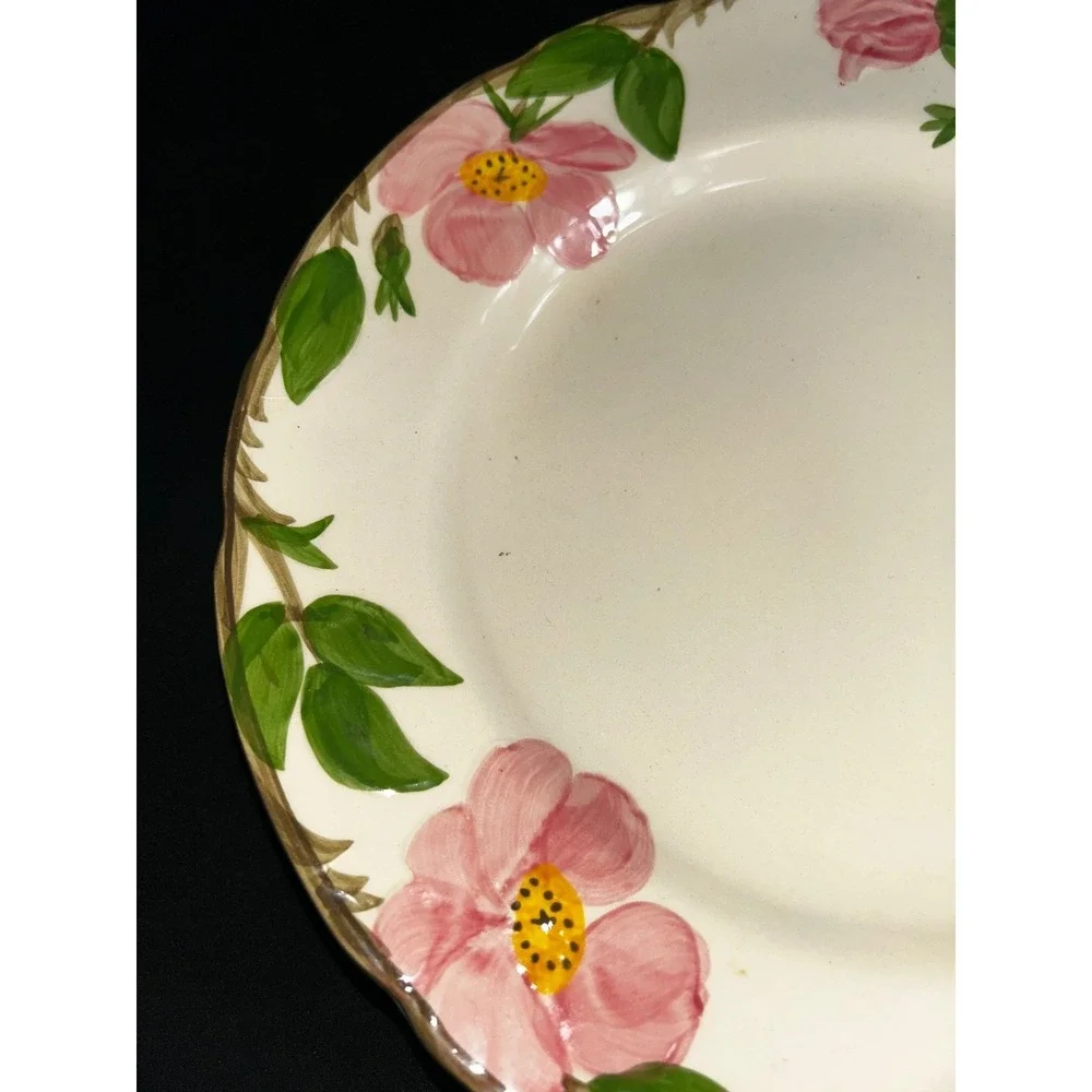 Franciscan Desert Rose Dinner Plates Set of 5 Pink Floral Made in USA 10.5 Inch - Picture 4 of 7